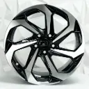 RIN 14X6 4-100/114.3 R1 SPORT 1066 BLACK MACHINE FACE ET15 CB73.1