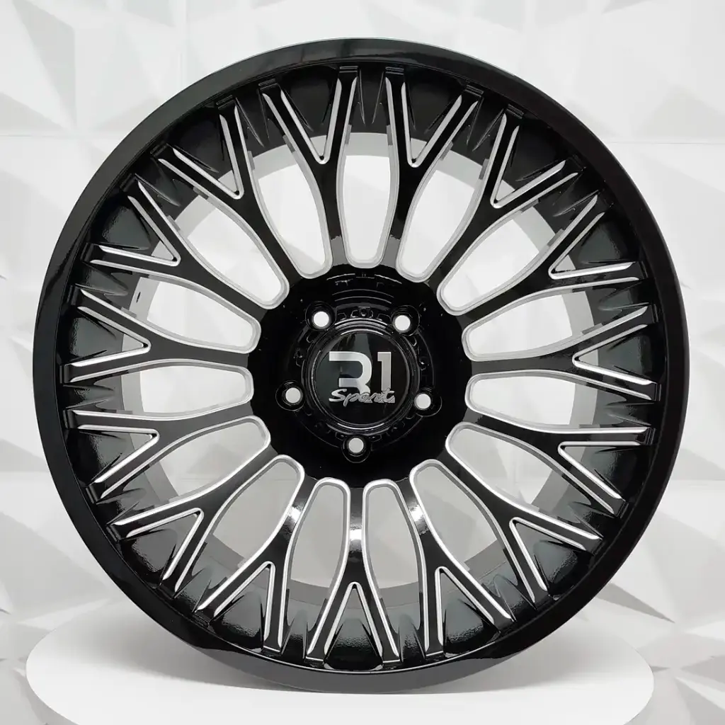 RIN 20X10 5-139.7 R1 SPORT 1014 BLACK MILLING ET-24 CB70.1