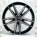 RIN 20X9.5 5-120 R1 SPORT H3076F BLACK MACHINE FACE ET35 CB72.6